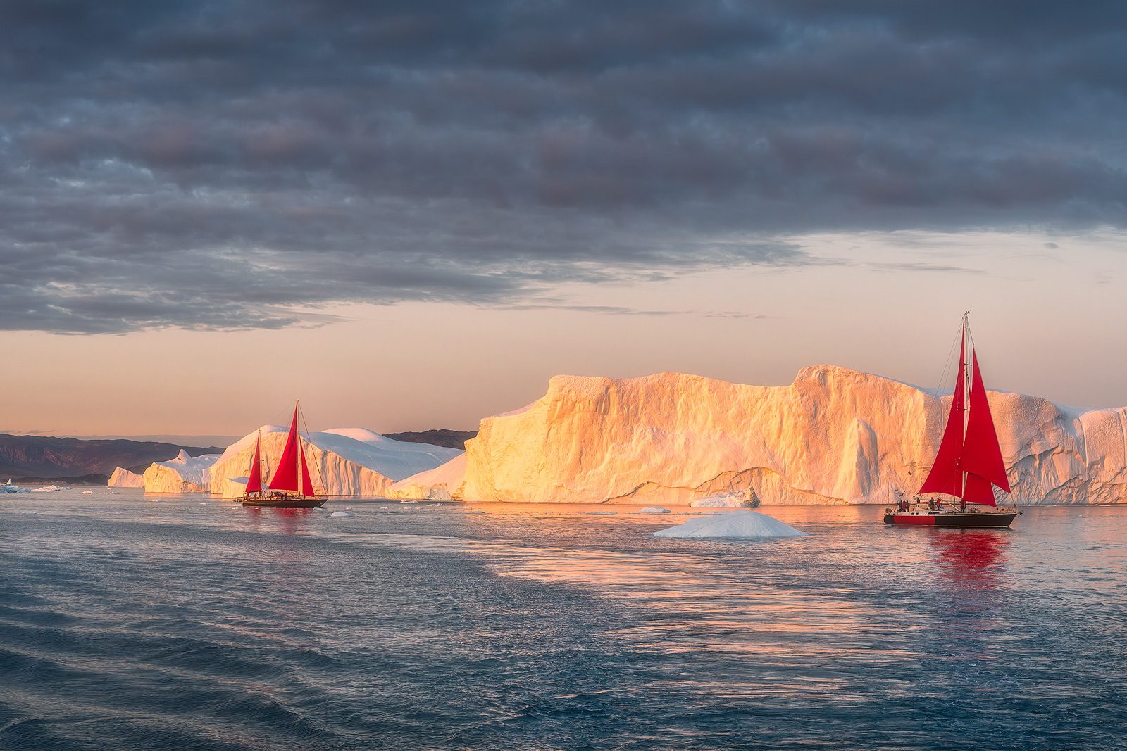 Red sails in the afterglow